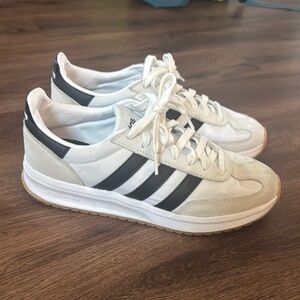 Adidas Women’s White and Black Sneakers
